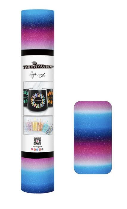 Teckwrap Rainbow Stripes Plaid Permanent Vinyl