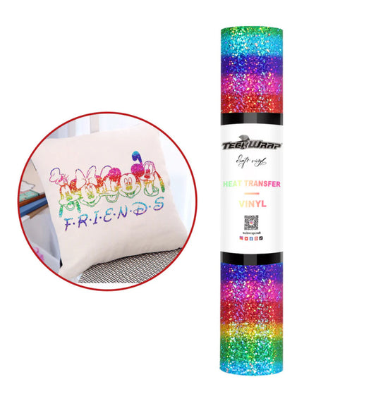 Teckwrap Sparkle Rainbow HTV (Heat Transfer Vinyl)*