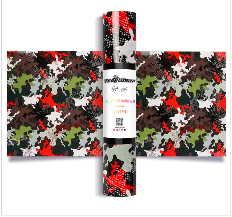 Teckwrap Camouflage HTV (Heat Transfer Vinyl)*