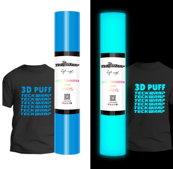 Teckwrap Glow In The Dark Puff HTV (Heat Transfer Vinyl)*