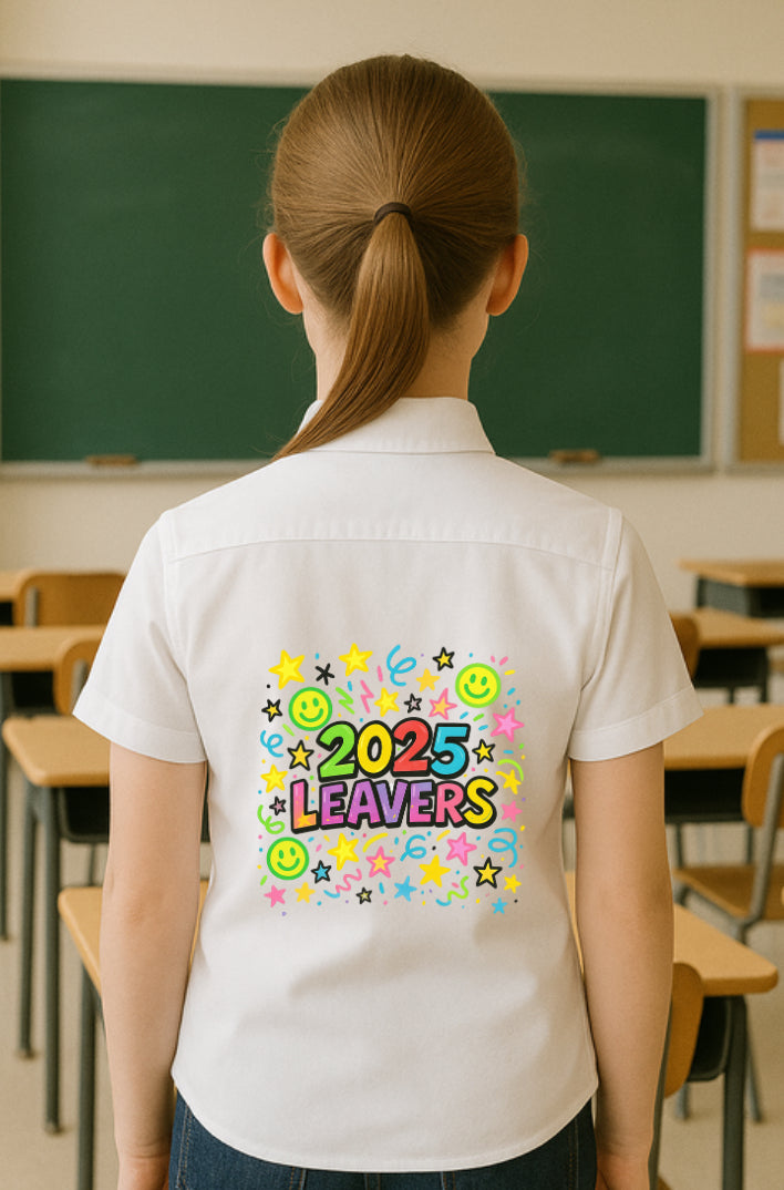 DTF Fabric - Leavers Multi Colour (can be customised)