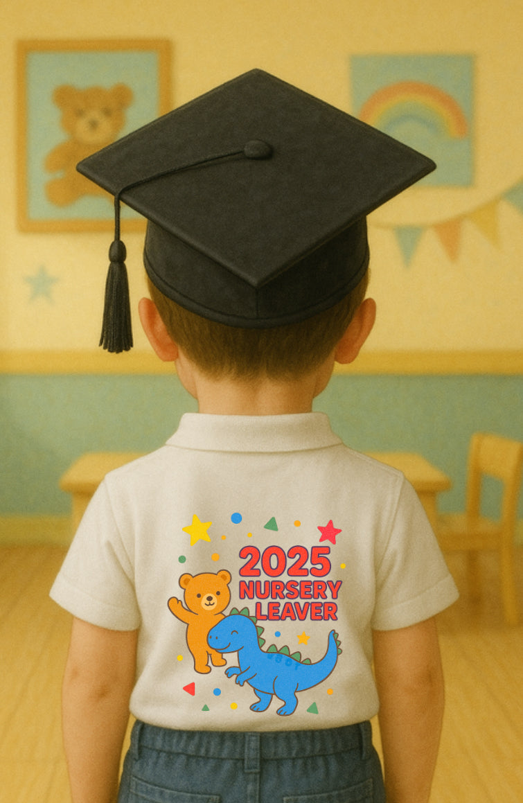 DTF Fabric - Nursery Graduation Dinosaurs (can be customised)