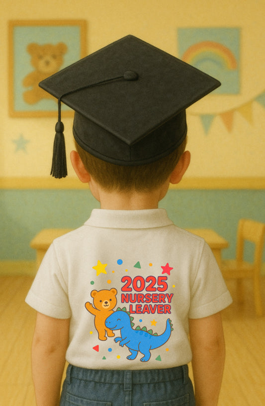 DTF Fabric - Nursery Graduation Dinosaurs (can be customised)