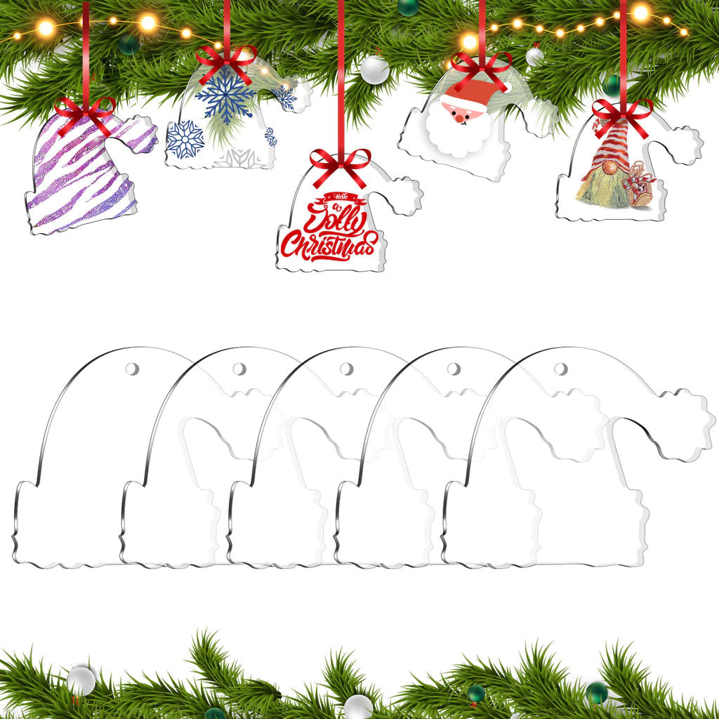 Teckwrap Acrylic Christmas Ornaments Blanks (multiple designs)