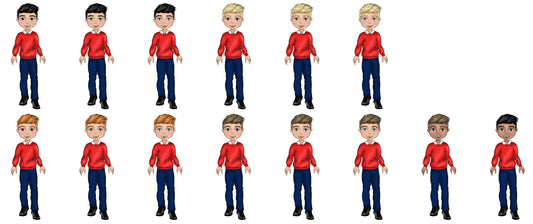 UV - Boy School Uniform - Red Jumper, White Polo and Navy Trousers .