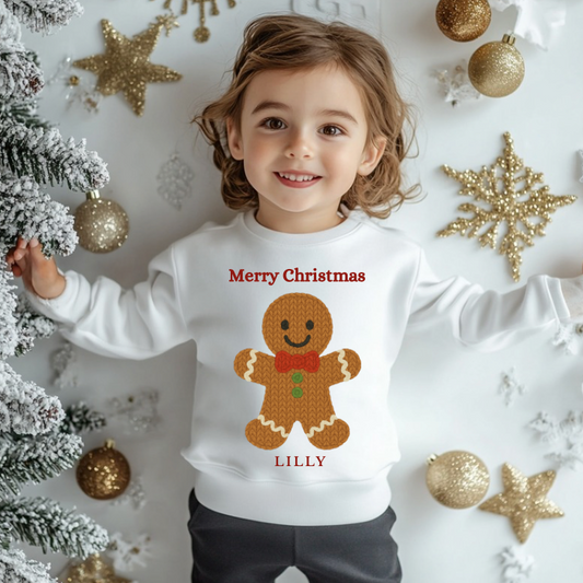 DTF Fabric -Gingerbread (Knitted Style)