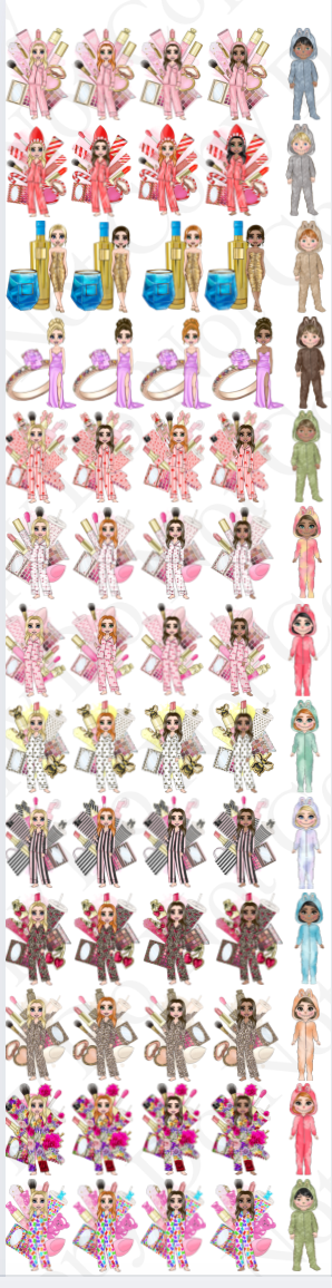 UV Dolly Mega Sheet (65 Dollys)