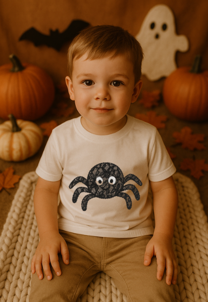 DTF Fabric - Lace Effect - Spider