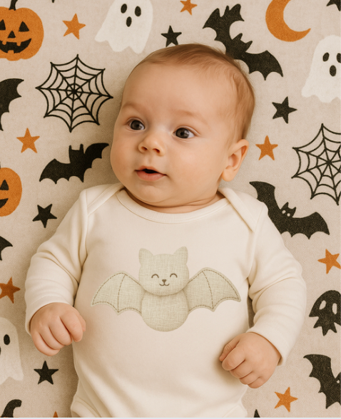 DTF Fabric - Linen Effect - Bat