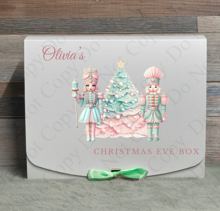 Pastel Girl & Boy Nutcracker Gift Box - (With Optional Name and Wording)