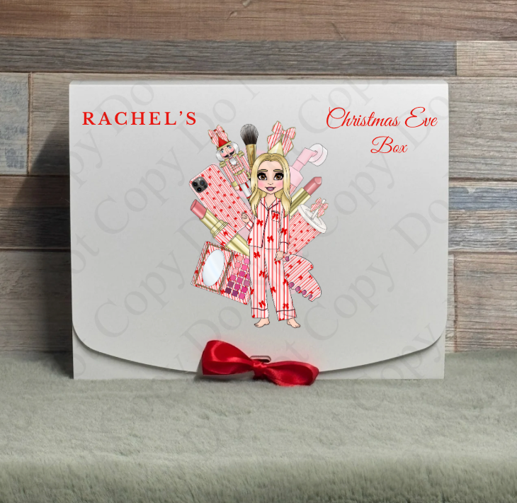 Dolly Gift Box - Candy Cane Stripe Dolly (Name with Wording Optional)