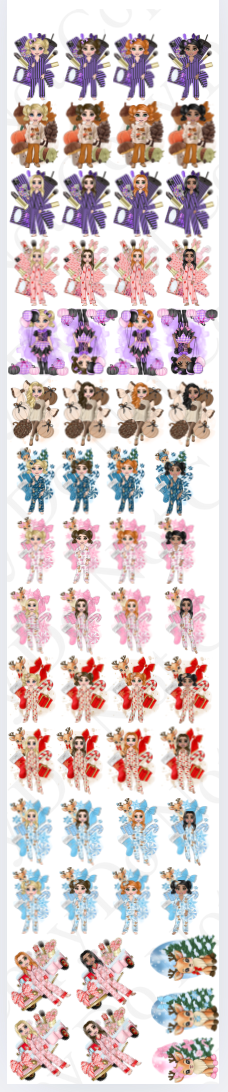 UV Dolly Mega Sheet part 2 (59 Dollys)