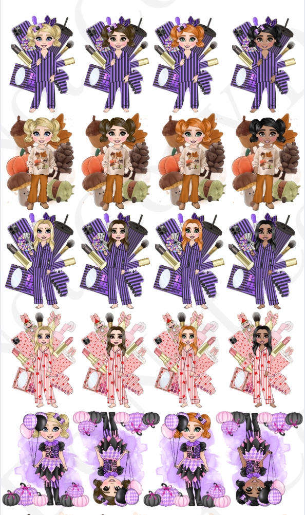 UV Dolly Mega Sheet part 2 (59 Dollys)