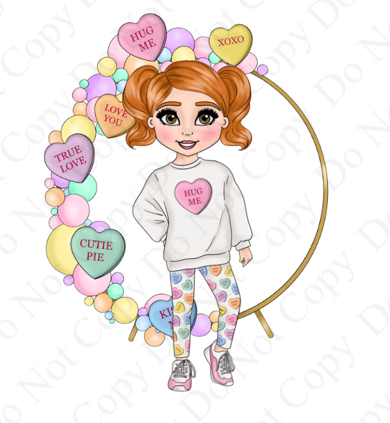 DTF Fabric Sweetheart Jumper Dolly