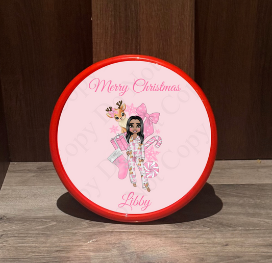 Chocolate Tub Sticker - Vixen Dolly (background)