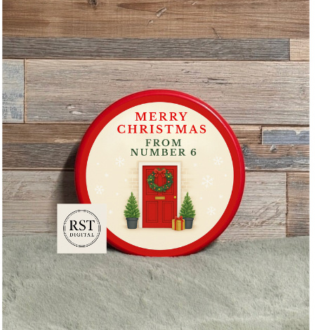 Chocolate Tub Sticker - Red Door