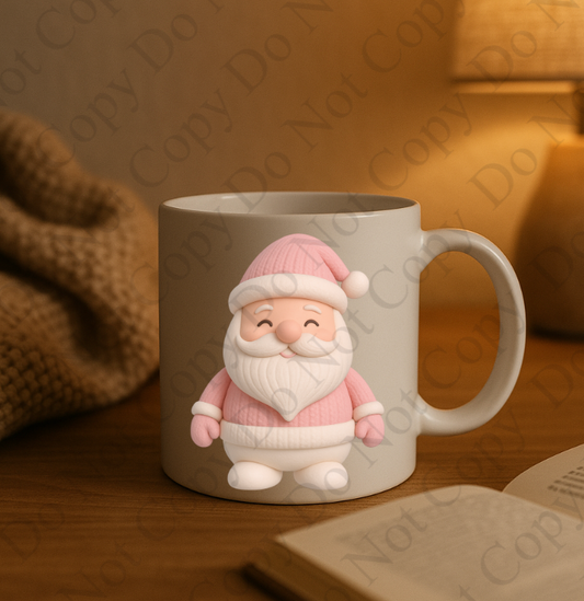 UV - 3D Pink Santa