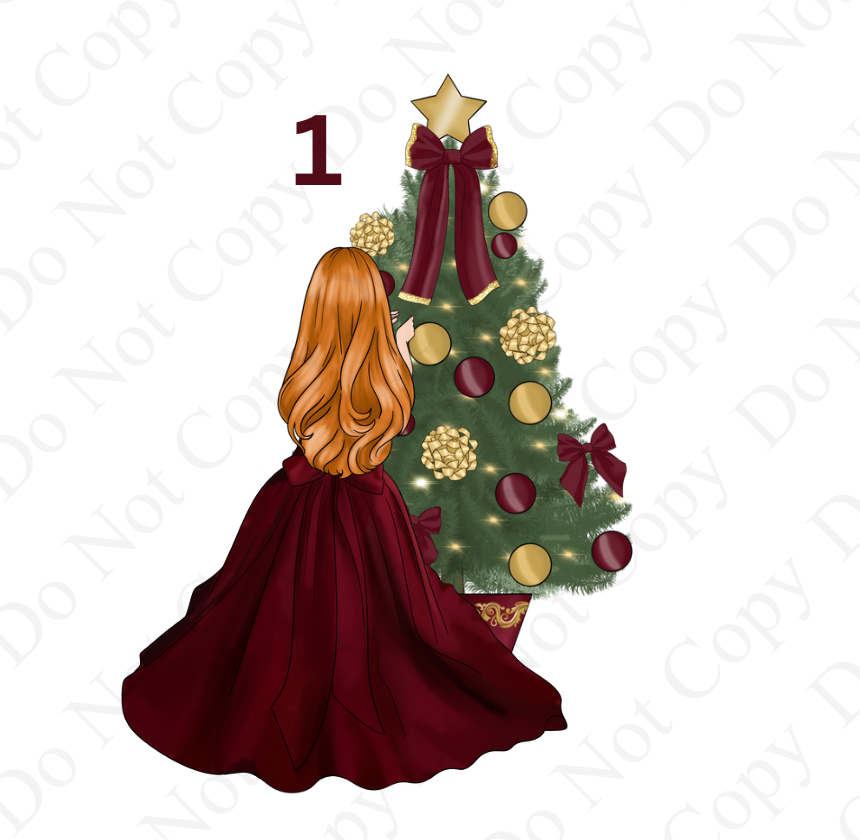 DTF - Christmas Tree Back Dolls (Dresses 1-12)