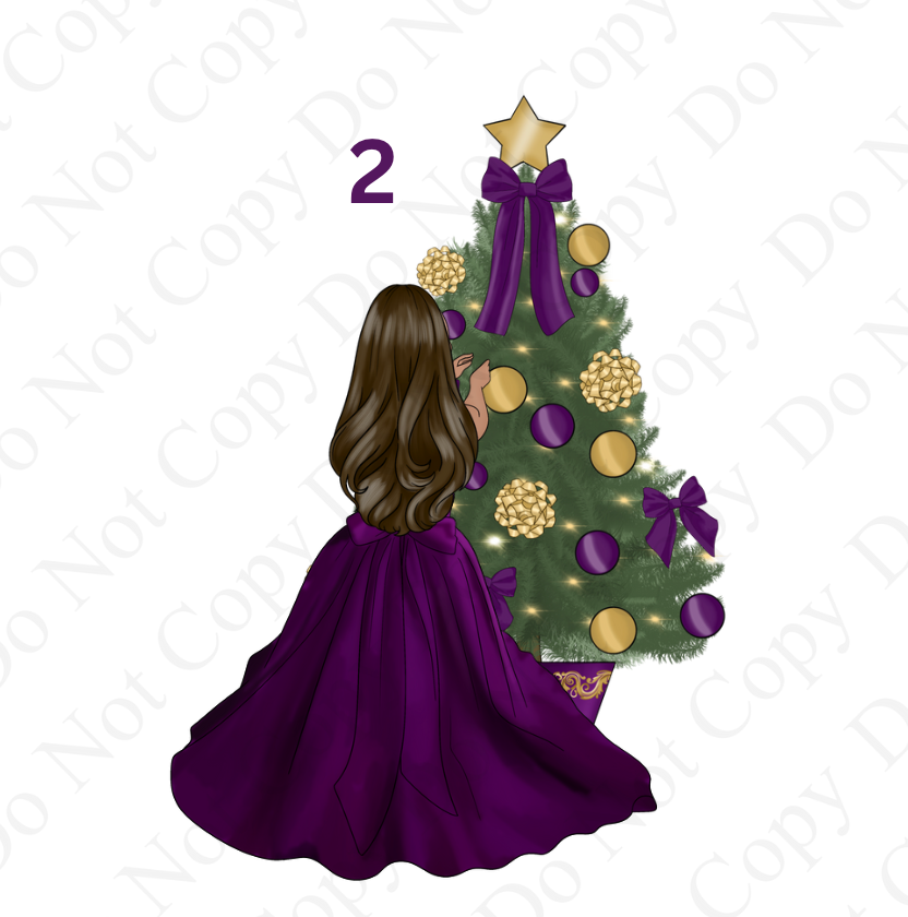 DTF - Christmas Tree Back Dolls (Dresses 1-12)
