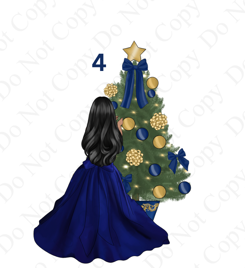 DTF - Christmas Tree Back Dolls (Dresses 1-12)