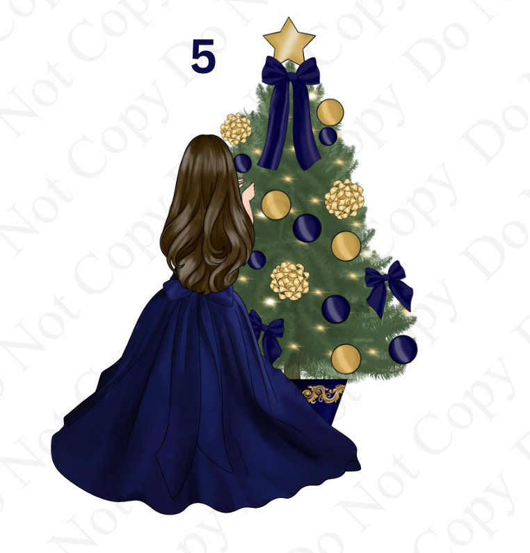DTF - Christmas Tree Back Dolls (Dresses 1-12)