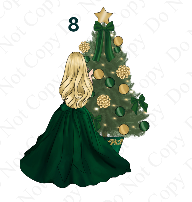 DTF - Christmas Tree Back Dolls (Dresses 1-12)