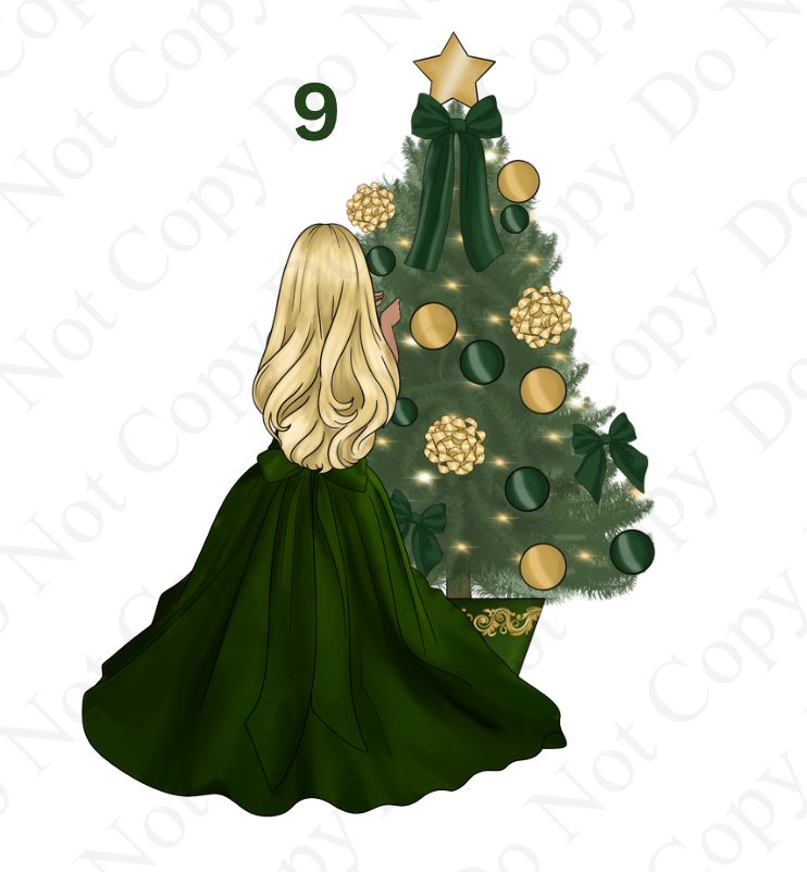 DTF - Christmas Tree Back Dolls (Dresses 1-12)