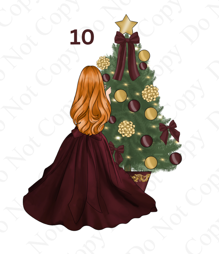 DTF - Christmas Tree Back Dolls (Dresses 1-12)