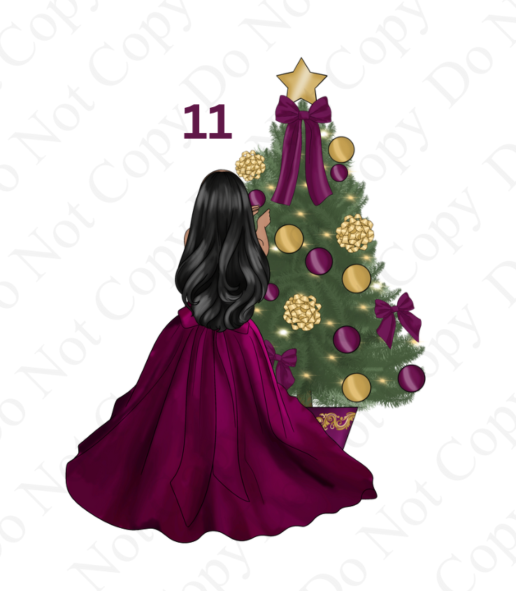 DTF - Christmas Tree Back Dolls (Dresses 1-12)