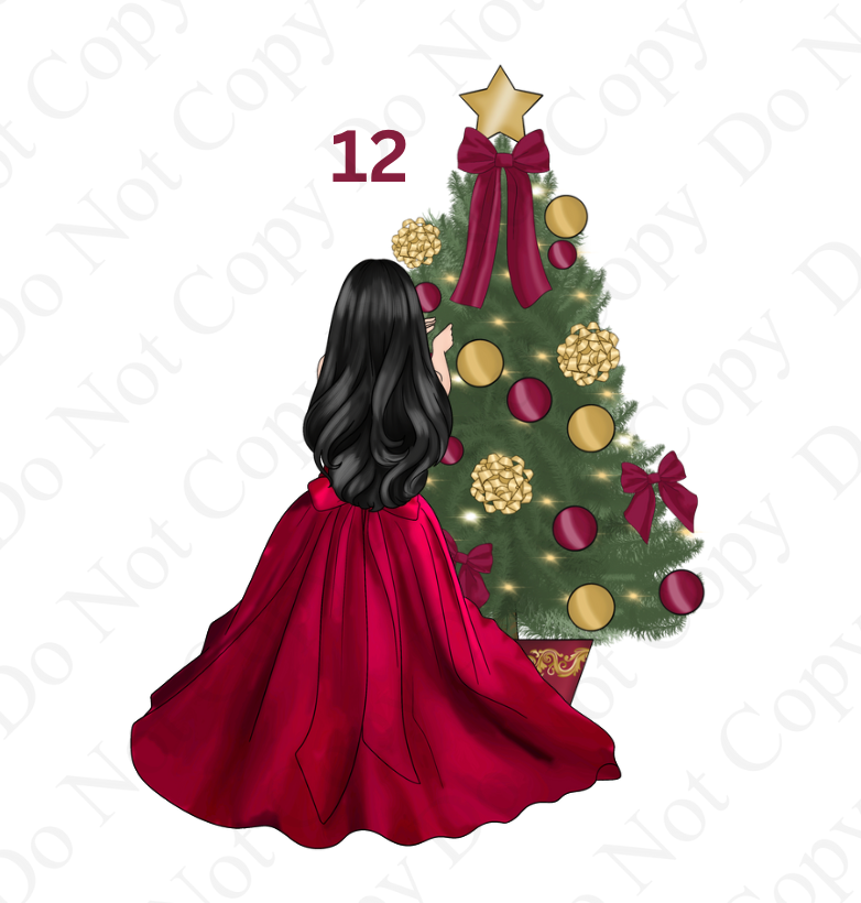 DTF - Christmas Tree Back Dolls (Dresses 1-12)