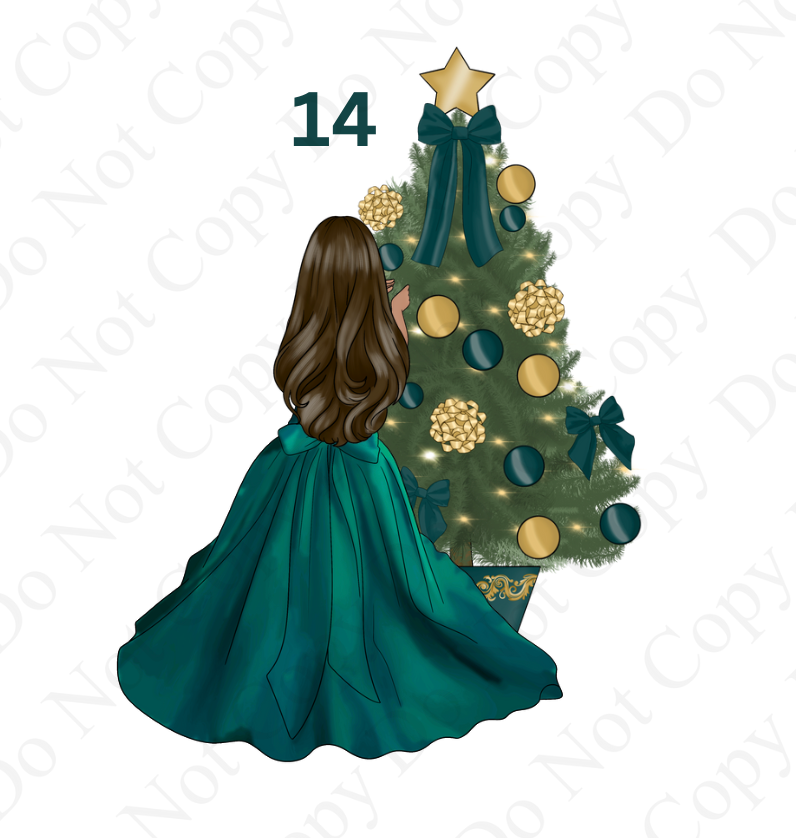 DTF - Christmas Tree Back Dolls (Dresses 13 - 24)
