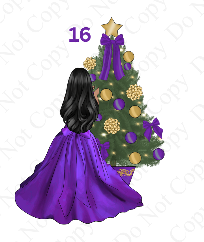DTF - Christmas Tree Back Dolls (Dresses 13 - 24)