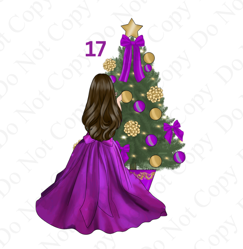 DTF - Christmas Tree Back Dolls (Dresses 13 - 24)