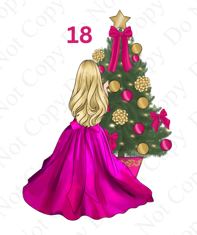 DTF - Christmas Tree Back Dolls (Dresses 13 - 24)