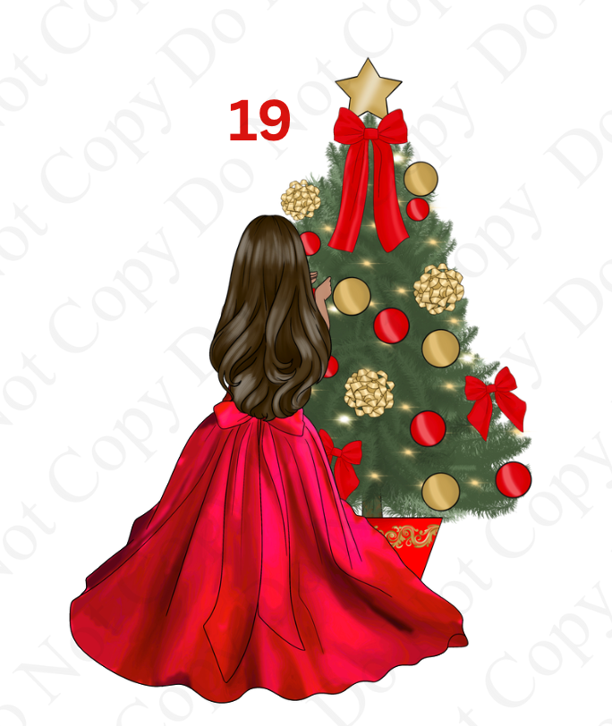 DTF - Christmas Tree Back Dolls (Dresses 13 - 24)