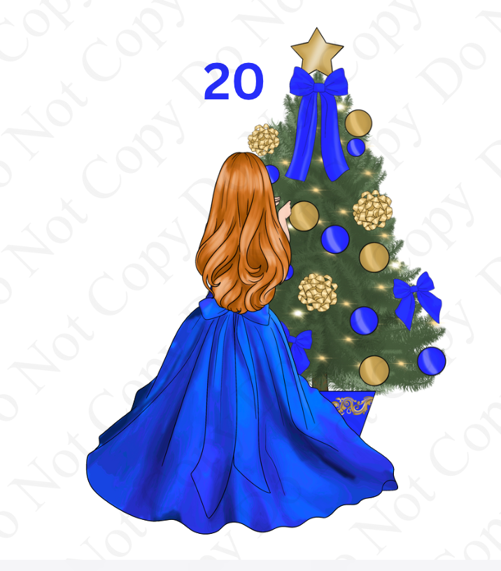 DTF - Christmas Tree Back Dolls (Dresses 13 - 24)