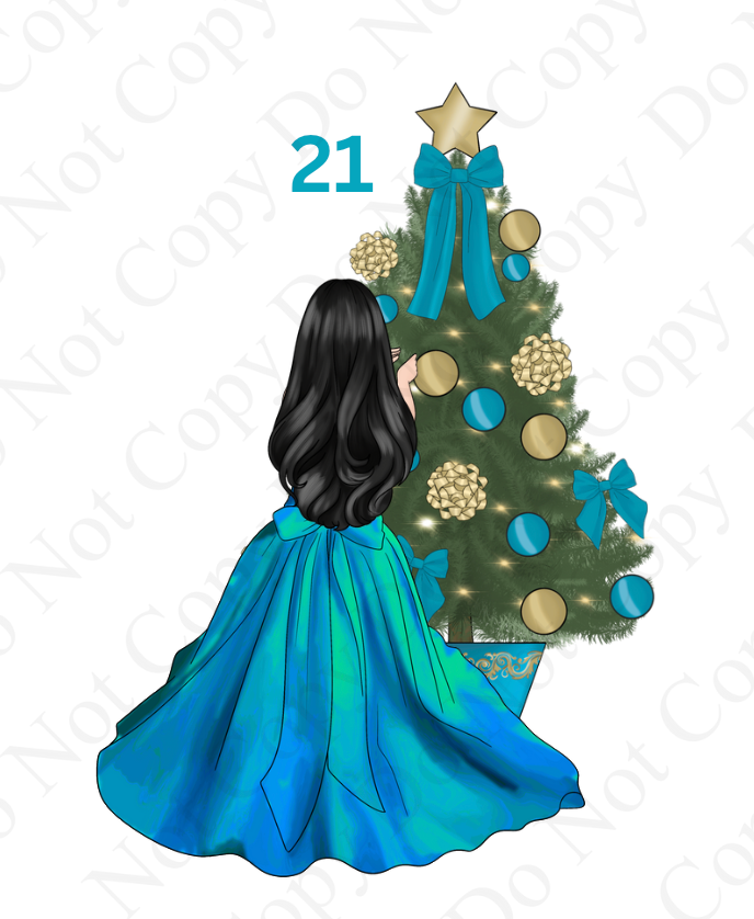 DTF - Christmas Tree Back Dolls (Dresses 13 - 24)