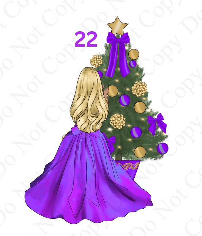 DTF - Christmas Tree Back Dolls (Dresses 13 - 24)