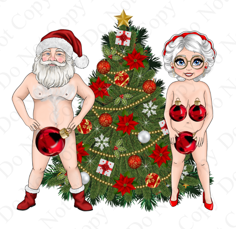 UV - Cheeky Santa and Mrs Claus Dolly's