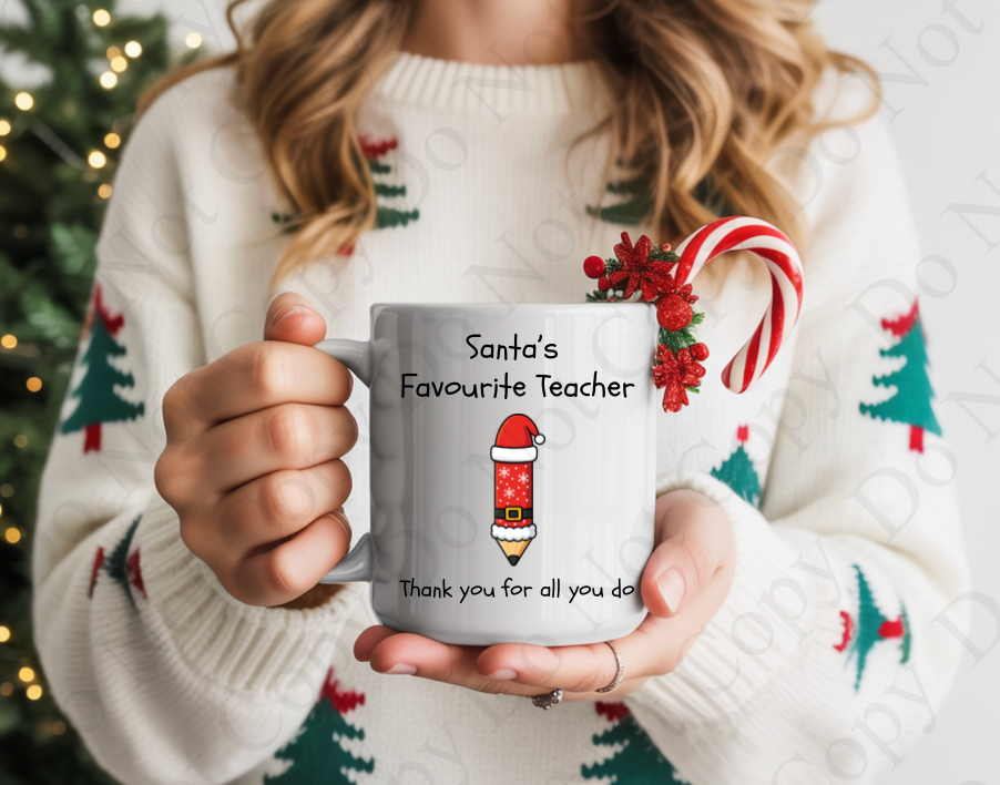 UV Santa's Favourite Teacher - Pencil