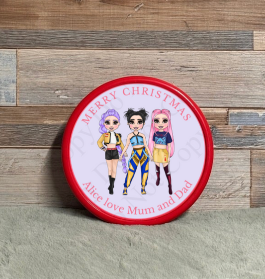 Chocolate Tub Sticker - All 3 Dollys (Rumi, Zoey, Mira)
