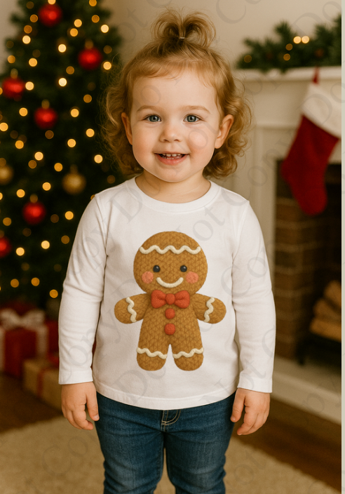 DTF Fabric - Gingerbread (Yarn Style)