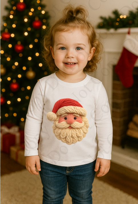 DTF Fabric - Santa Head (Yarn Style)