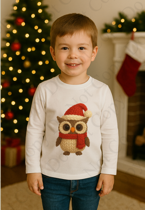 DTF Fabric - Owl (Yarn Style)