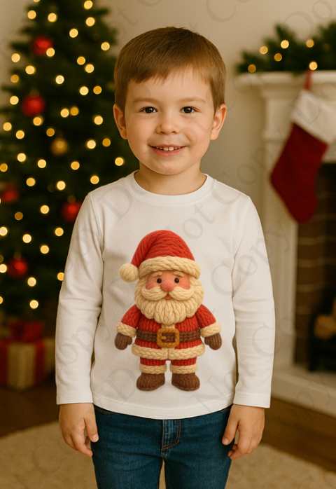 DTF Fabric - Santa (Yarn Style)