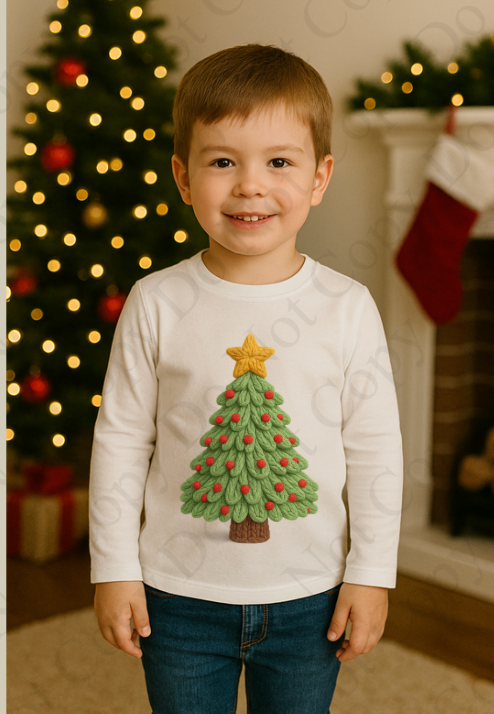 DTF Fabric - Tree (Yarn Style)