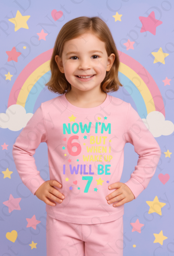 DTF Fabric - Pastel When I wake 6 7