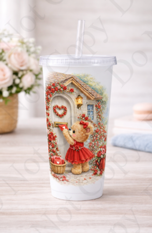 UV - RST Valentines Red Girl Bear - Posting Letter