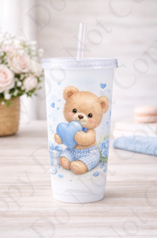 UV - RST Valentines Blue Boy Bear - With Heart