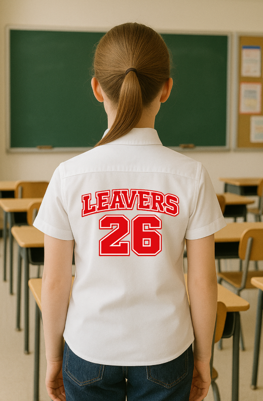 DTF Fabric - Leavers Varsity Red